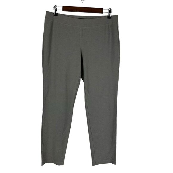 Eileen Fisher Yoke Pull On Pants Size Medium Light Gray - Picture 1 of 7